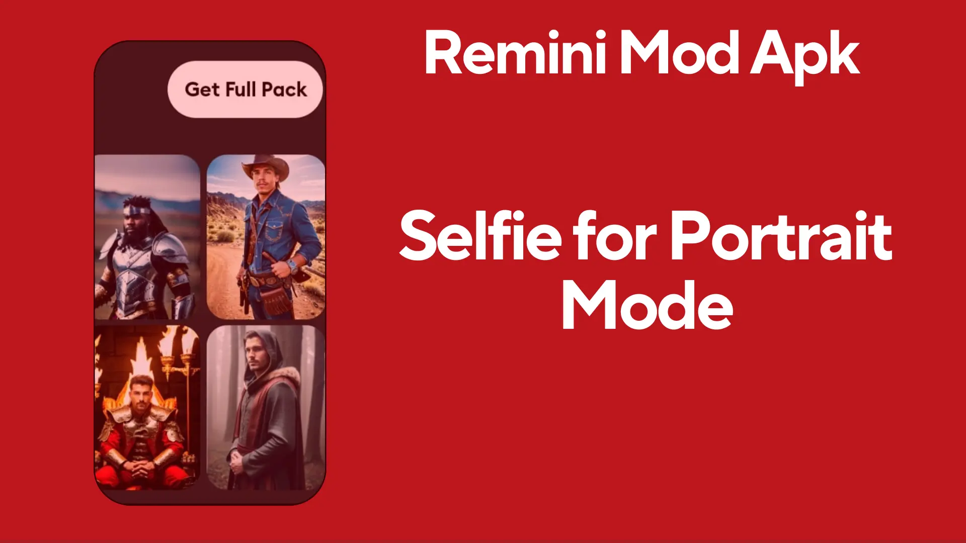 Potrait Mode feature of Remini Mod APK